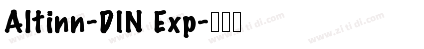 Altinn-DIN Exp字体转换